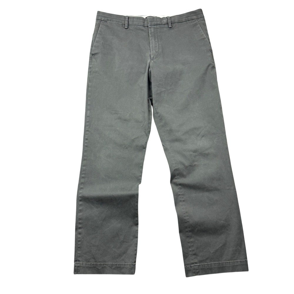 Banana Republic Emerson Straight Fit Chinos Men 35x34 (35x31) Charcoal Gray Pant